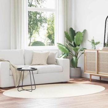 ARDEBO.de - Teppich 'HUARTE' Creme 160x230 cm Oval