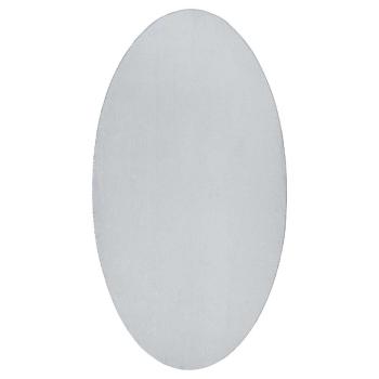 Teppiche Grau Wolle 100 x 200 cm Bereichsteppiche Oval Modern