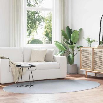 ARDEBO.de - Teppiche Grau Polyester 160 x 230 cm Ovale Teppiche Modern