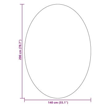 Teppich ""HUARTE"" Waldgrün 140x200 cm oval
