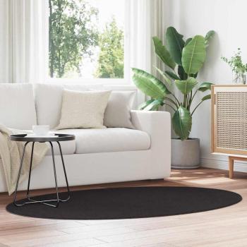 ARDEBO.de - Teppich ""HUARTE"" Schwarz 120x170 cm Oval