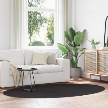 ARDEBO.de - Teppich ""HUARTE"" Schwarz 160x230 cm Oval