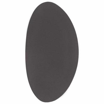 Teppiche Anthrazit Polyester 80 x 150 cm Akzentteppiche Oval