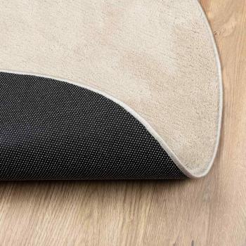 Teppiche Beige Baumwolle 80 x 150 cm Akzentteppich Oval