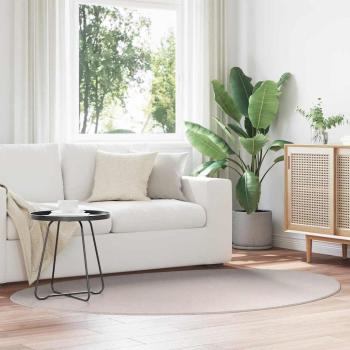 ARDEBO.de - Teppiche Sand Polyester 140 x 200 cm Rutschfest Oval Modern
