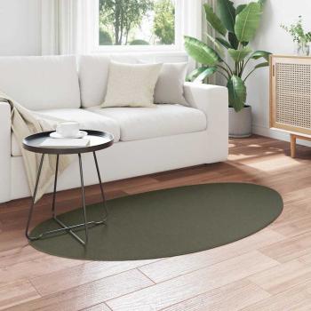 Teppiche Waldgrün Polyester 80 x 150 cm Akzentteppiche Oval