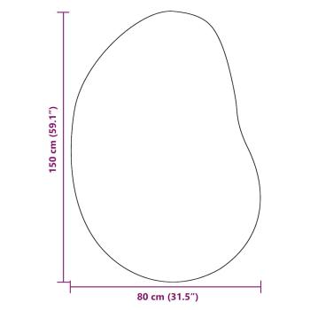 Teppich Sand 80x150 cm Polyester Rutschfest