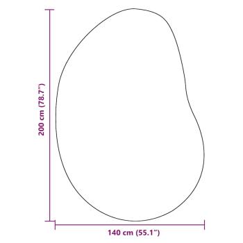 Bereichsteppich Sand 140x200 cm Polyester Rutschfest