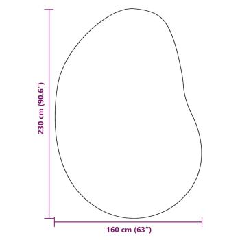 Teppiche Grau Polyester 160 x 230 cm Teppiche Oval