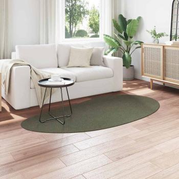 Teppich Waldgrün 100x200 cm Polyester Rutschfest