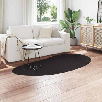 Teppich Schwarz 100x200 cm Polyester Rutschfest