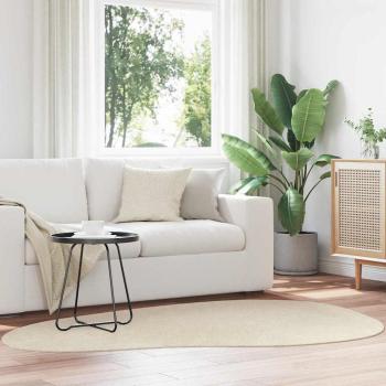 ARDEBO.de - Teppich HUARTE Beige 140 x 200 cm Polyester