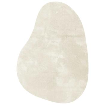 ARDEBO.de - Teppiche Creme Wolle 140 x 200 cm Dekorative Intarsien