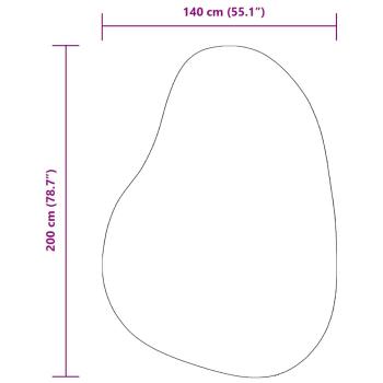 Teppiche Creme Wolle 140 x 200 cm Dekorative Intarsien