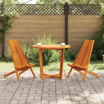 ARDEBO.de - Klappgartenstühle 2 Stück aus Akazienholz