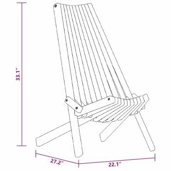 Klappgartenstühle 2 Stück aus Akazienholz