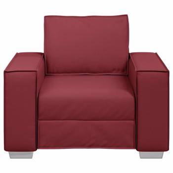 Sessel Weinrot 59 cm Kunstleder