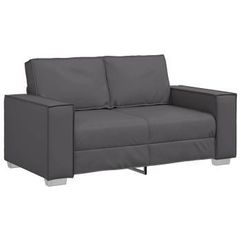 ARDEBO.de - Loveseat Sofa Grau 120 cm Kunstleder