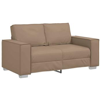 Loveseat Sofa Cappuccino 120 cm aus Kunstleder