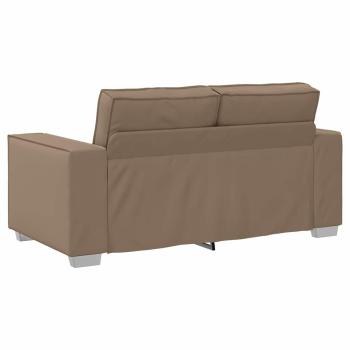 Loveseat Sofa Cappuccino 120 cm aus Kunstleder