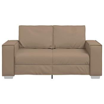 Loveseat Sofa Cappuccino 120 cm aus Kunstleder