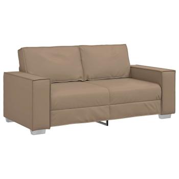 Loveseat Sofa Cappuccino 140 cm Kunstleder
