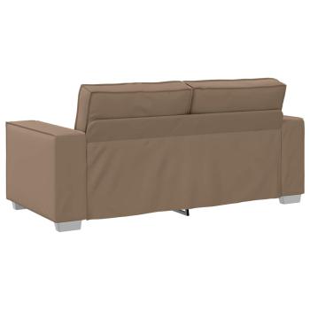 Loveseat Sofa Cappuccino 140 cm Kunstleder
