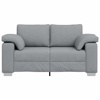 Loveseat Sofa Hellgrau 120 cm Stoff