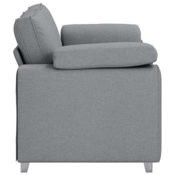 Loveseat Sofa Hellgrau 120 cm Stoff