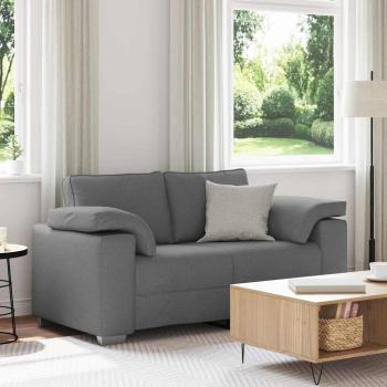 ARDEBO.de - Loveseat Sofa in Dunkelgrau, 120 cm, Stoff
