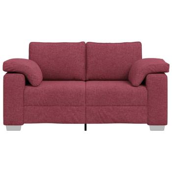 Loveseats Sofa in Weinrot, 120 cm Stoff