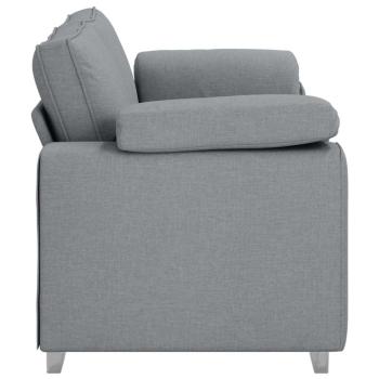 Zweisitzer-Sofa Hellgrau 180 cm Stoff