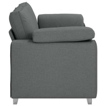 Leseecke Sofa Dunkelgrau 140 cm Stoff