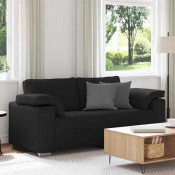 ARDEBO.de - Loveseat Sofa Schwarz 140 cm Stoff