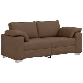 Sofa Braun Polyester Mittel Abnehmbare Bezüge 3-Sitzer Sofa