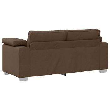 Sofa Braun Polyester Mittel Abnehmbare Bezüge 3-Sitzer Sofa