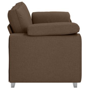 Sofa Braun Polyester Mittel Abnehmbare Bezüge 3-Sitzer Sofa