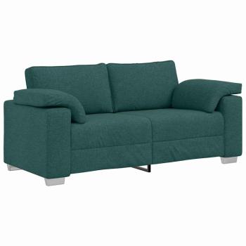 Sofa Dunkelgrün Polyester Standard Langlebig 3-Sitzer Sofa