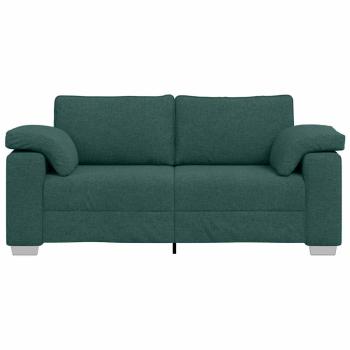 Sofa Dunkelgrün Polyester Standard Langlebig 3-Sitzer Sofa