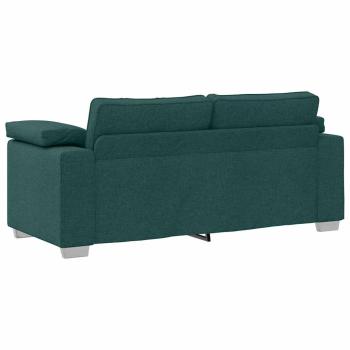 Sofa Dunkelgrün Polyester Standard Langlebig 3-Sitzer Sofa
