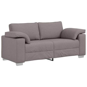 Loveseat Sofa in Taupe, 140 cm, aus Stoff