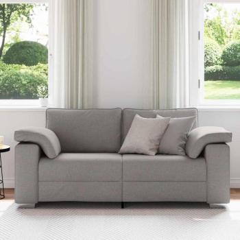 Loveseat Sofa in Taupe, 140 cm, aus Stoff
