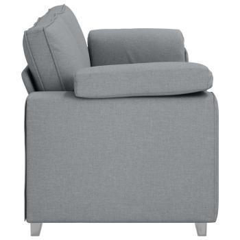 3-Sitzer Sofa in Hellgrau, 178 cm, Stoff