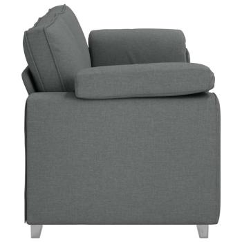 3-Sitzer Sofa Dunkelgrau 178 cm aus Stoff