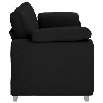 3-Sitzer-Sofa Schwarz 220 cm Stoff