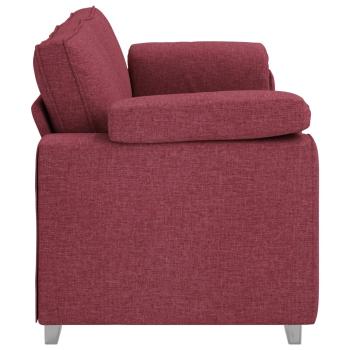 3-Sitzer Sofa in Weinrot, 178 cm, aus Stoff