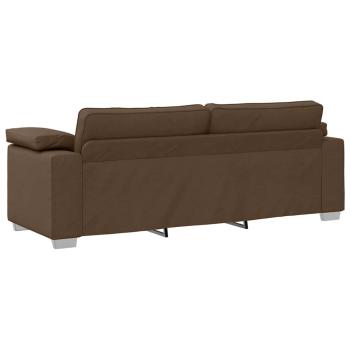 3-Sitzer Sofa in Braun, 178 cm, aus Stoff