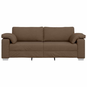 3-Sitzer Sofa in Braun, 178 cm, aus Stoff