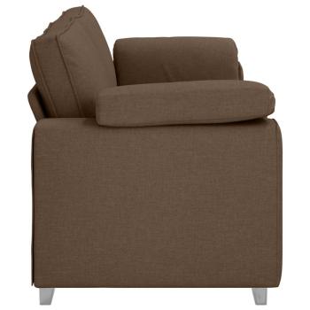 3-Sitzer Sofa in Braun, 178 cm, aus Stoff