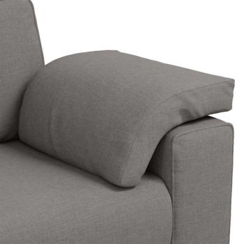 3-Sitzer Sofa in Taupe, 178 cm, aus Stoff